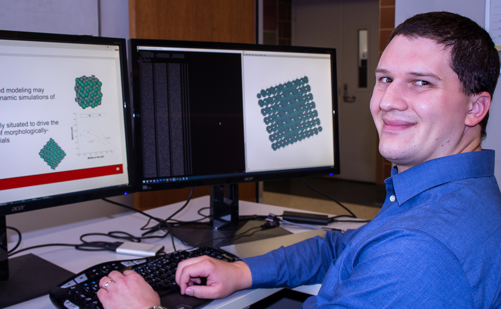 Building a World of Difference Faculty Fellow and assistant professor Luke Roling using computational tools to study germanium-tin. 